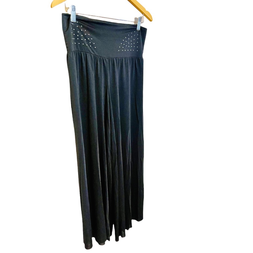 ISSEY MIYAKE - beautiful black, wide leg, Raw edge pants. - Picture 8 of 13